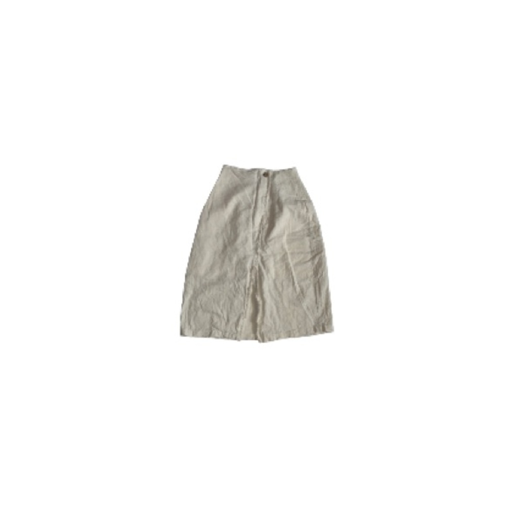 Prima Boho Cream Cotton Fringe Skirt - Women’s Size XS